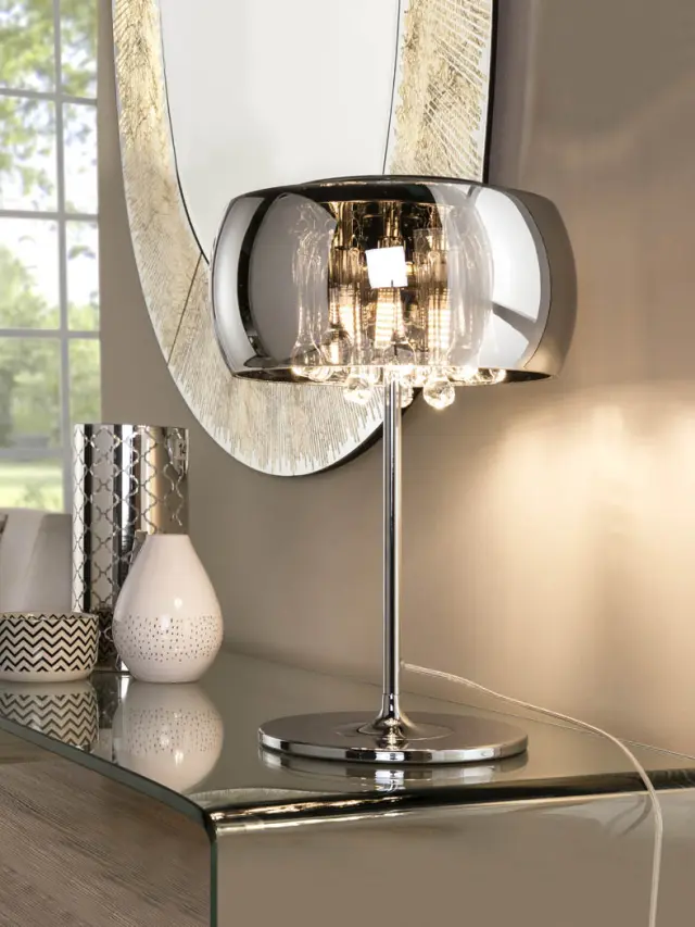 ARGOS SMALL TABLE LAMP Ø28 φωτιστικό επιτραπέζιο Χρώμιο