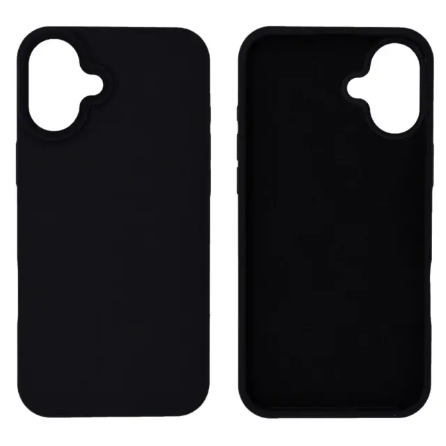 Θήκη Ancus Silicon Liquid για Apple iPhone 16 Plus Μαύρο