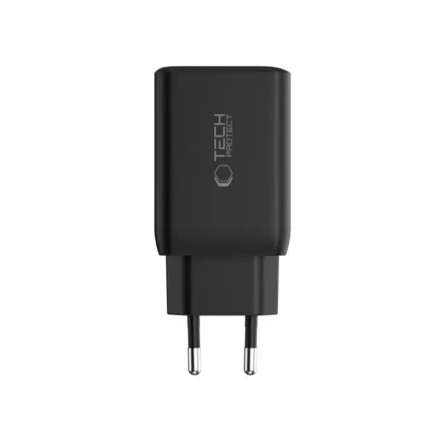 Tech-Protect® Φορτιστής Γρήγορης Φόρτισης με 2xUSB-C 45W-Black 2