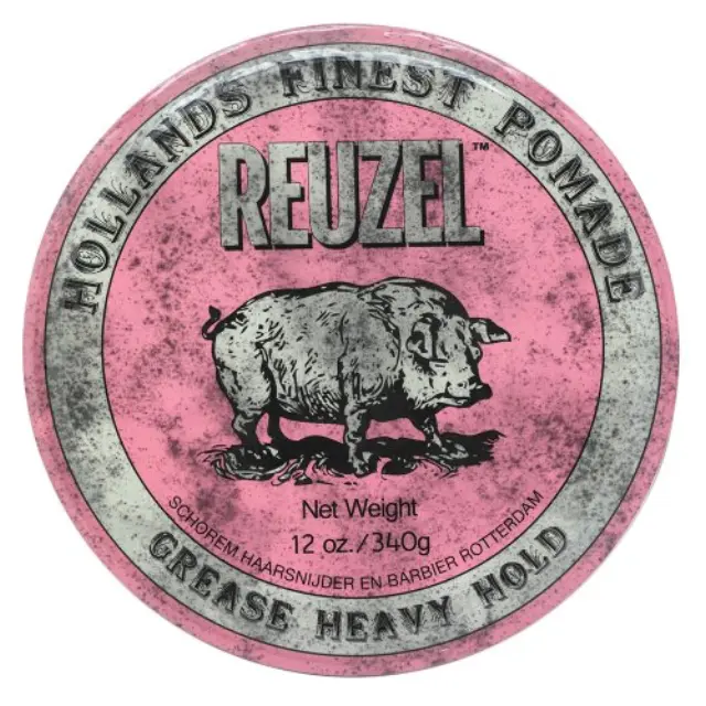 Reuzel Pink Pomade hair pomade for strong fixation 340 g