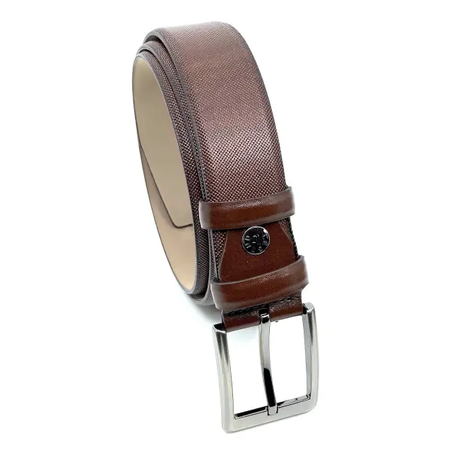 Καφέ Ζώνη P.U. Leather 3,5 cm 3