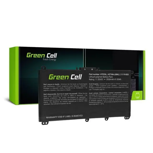 Green Cell Συμβατή Μπαταρία Laptop HT03XL L11119-855 HP Pavilion 11.55V 3400mAh (HP163)
