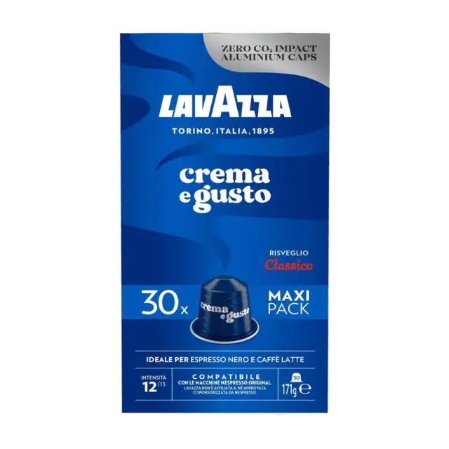 Lavazza Crema E Gusto κάψουλες Nespresso αλουμινίου - 30 τεμάχια