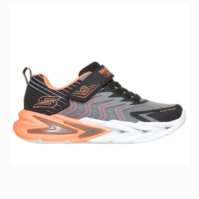 Skechers Boy's S Lights Flex Glow Ultra Prism Pacer Μαύρο - Γκρι 400141LC-BKCC (Skechers)