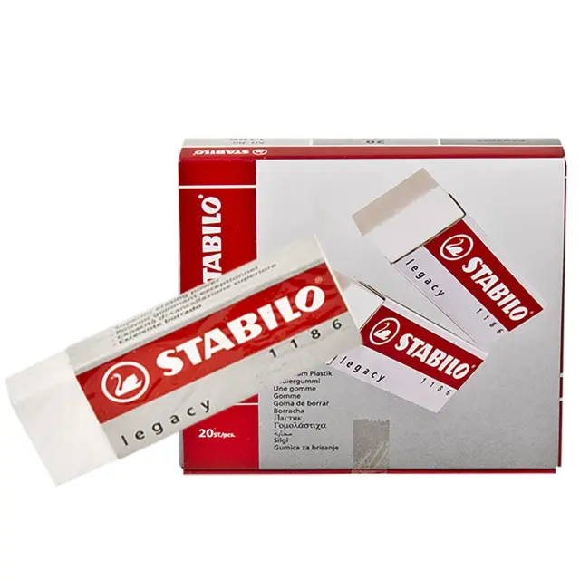 Γόμα Λευκή Stabilo No1186 Μεγάλη