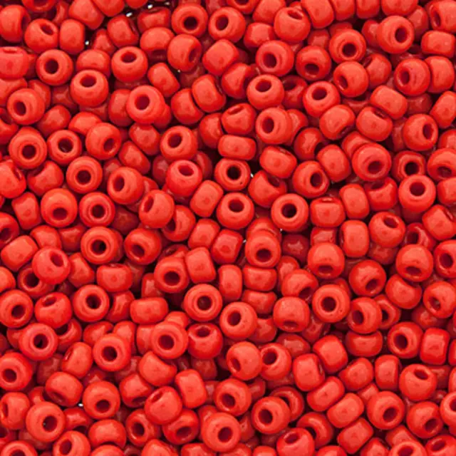 Χάντρα Miyuki Round Rocailles 8/0 - 408 - Opaque Red ~25gr