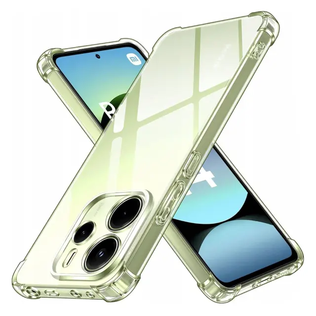 Techsuit - Shockproof Clear Silicone - Xiaomi Redmi Note 14 4G (163.25 x 76.55 x 8.16mm) - Clear