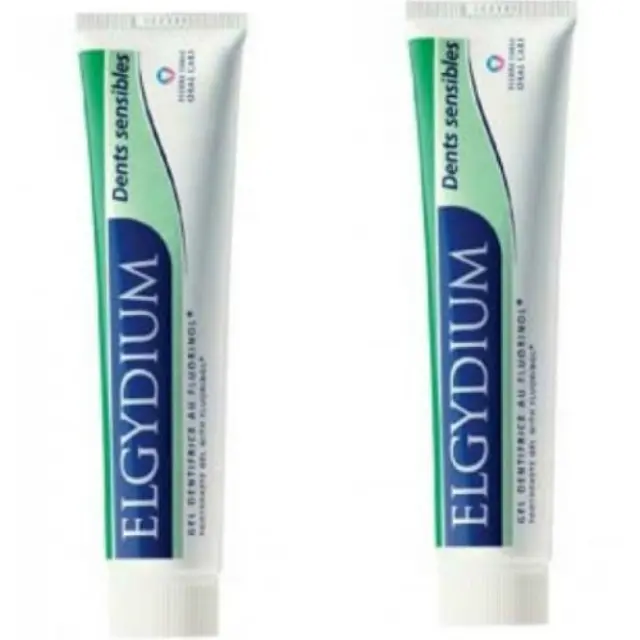 Elgydium Οδοντόπαστα Sensitive 2 Τεμάχια Χ 75ml (Δράση Κατά της Ευαισθησίας των Δοντιών)