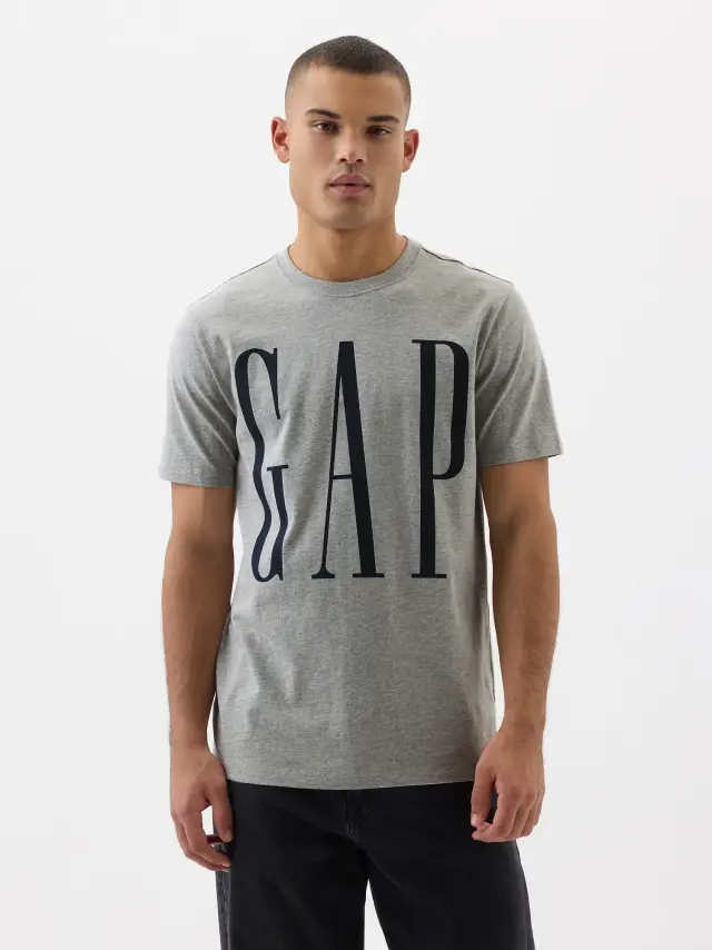 Γκρι Everyday Soft Gap Logo Μπλούζα heather grey