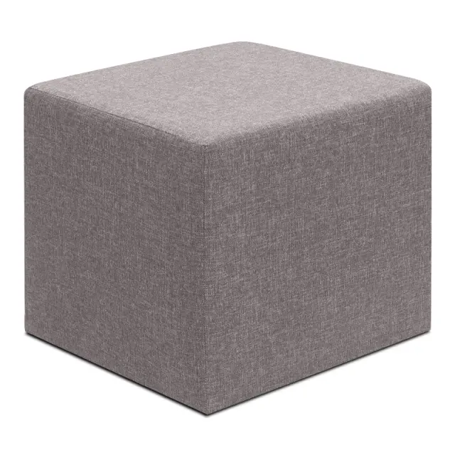 Σκαμπώ Linda Megapap υφασμάτινο χρώμα καφέ 40x40x40εκ.