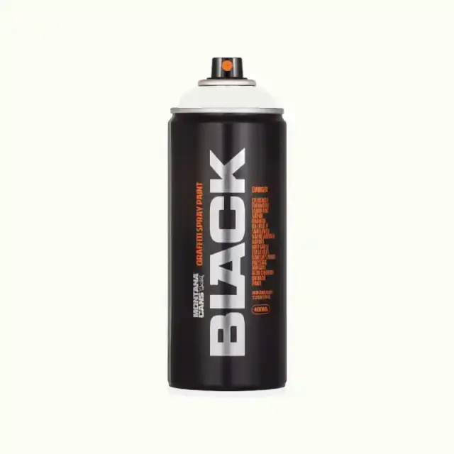 Montana Black Spray Paint 400ml BLK-9105 White