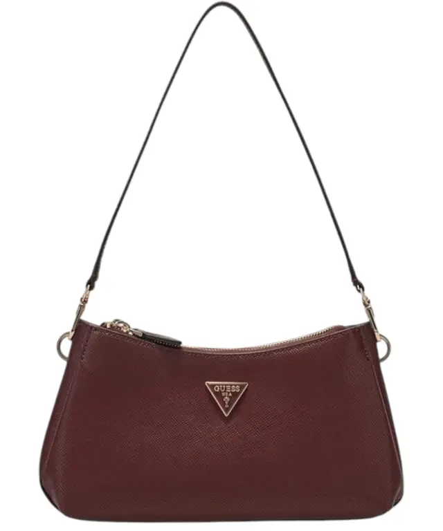 Guess - Γυναικεία Τσάντα Ώμου Noelle II Mini HWZG9672730-BUR Μπορντό