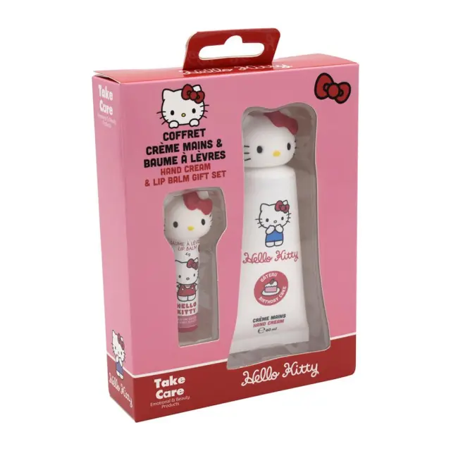 Take Care - Hello Kitty Set Hand Cream and Lip Balm (Unipap)