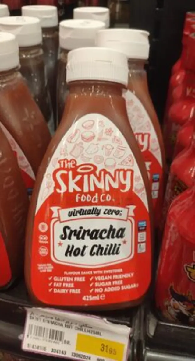 Sriracha Sauce Virtually Zero Calorie 425ml The Skinny Food Co