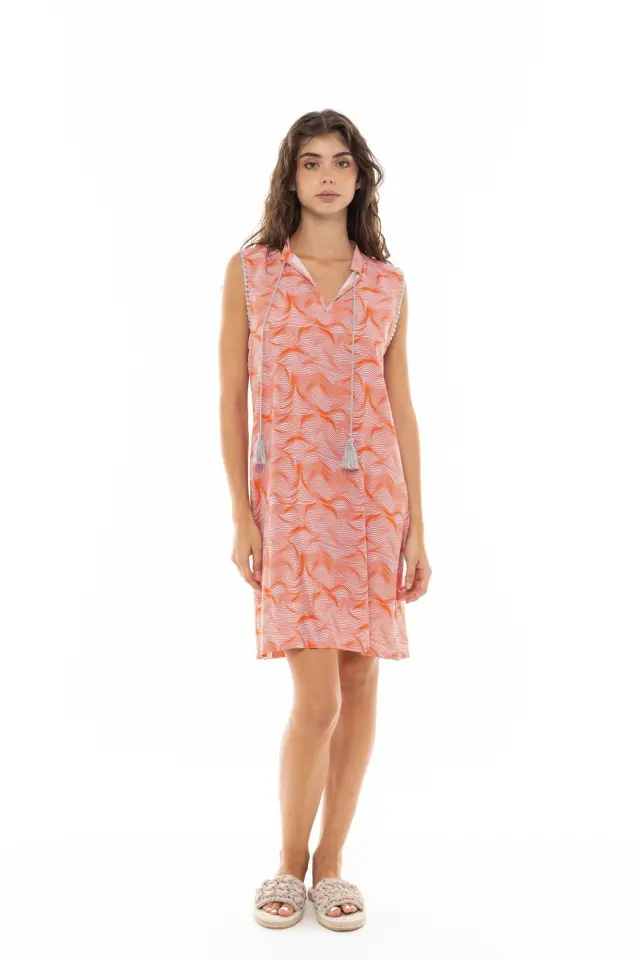 B375 - Type - BEACHWEAR ORANGE WAVES
