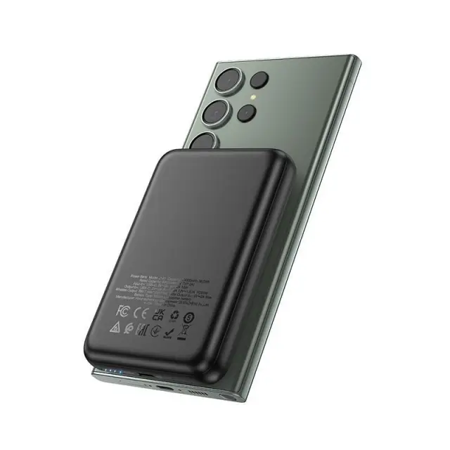 Hoco Power Bank 10000mAh 15W με Θύρα USB-C Power Delivery Μαύρο J141 2