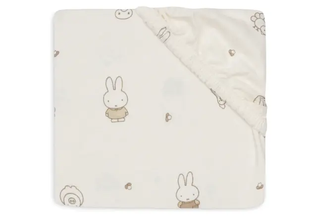 Jollein: Fitted Sheet - Jersey - Miffy Family Farm σεντόνι κούνιας με λάστιχο 70/75x140/150cm 2