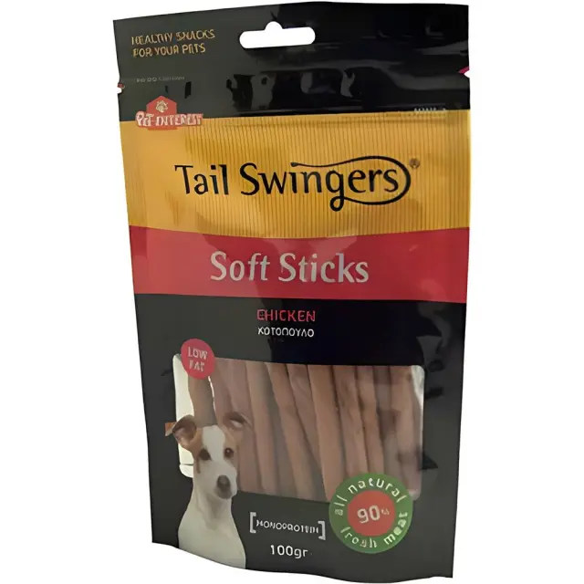 Tail Swingers Απαλά Σνακ Στικς Κοτόπουλου 100gr