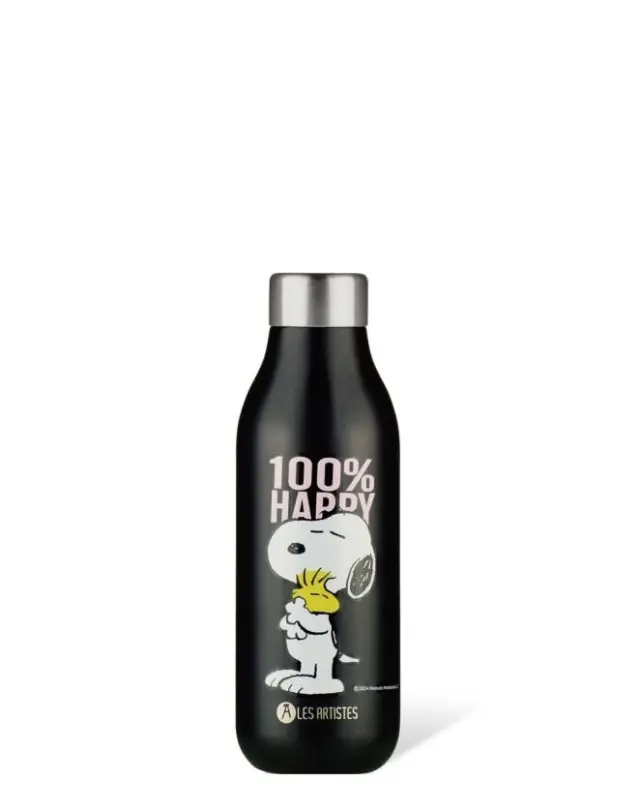 Les Artistes Μπουκάλι Θερμός Ανοξείδωτο Bottle 2.0 Happy Snoopy Mat 500ml