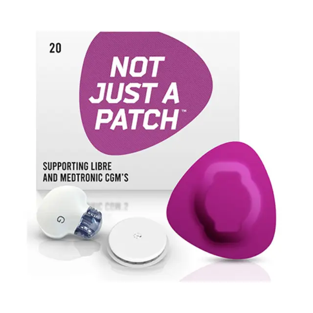 Not Just a Patch Original Αδιάβροχο Αυτοκόλλητο για Αισθητήρα Freestyle Libre 2 Plus, Medtronic Guardian, Sibionics GS1 & Medtrum TouchCare Nano 20τμχ - Μωβ