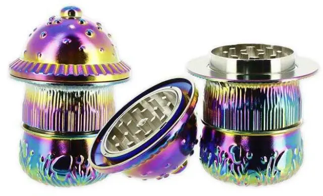 Ragga Μεταλλικό Grinder Τρίφτης 3D Mushroom 43mm - 3 Parts