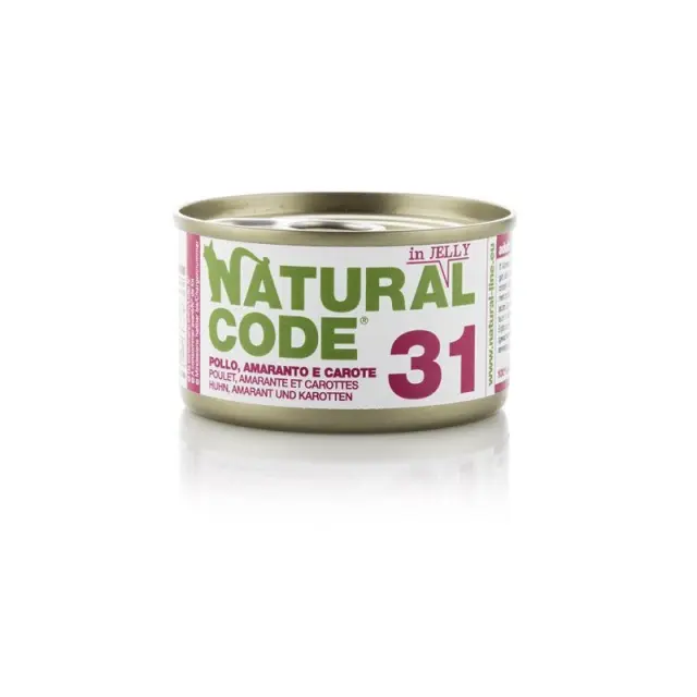Natural Code 31 Κονσέρβα με Κοτοπουλο & Καρότο 85gr Μονόχρωμο