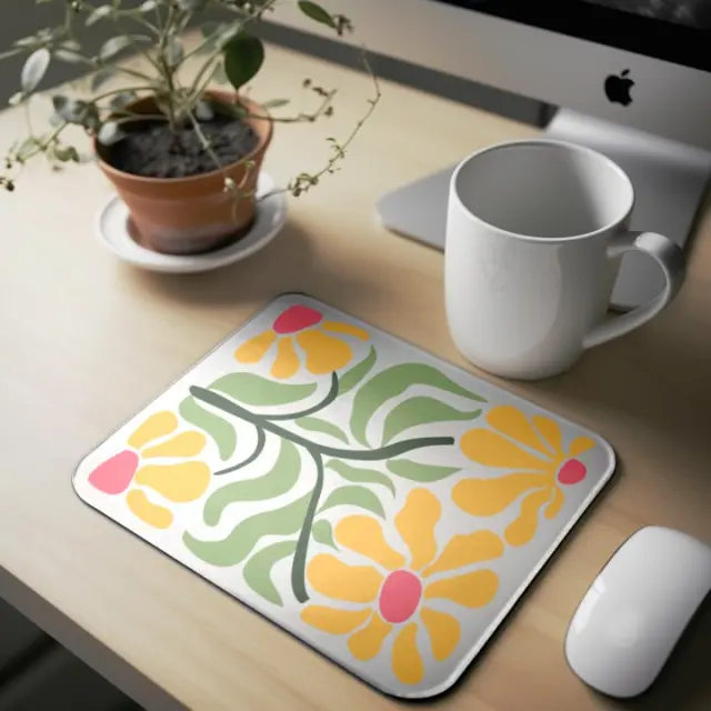 Mousepad ( flowers 70s , design-30 ) Διαστάσεις: 23cm(μήκος) x 20cm (ύψος)