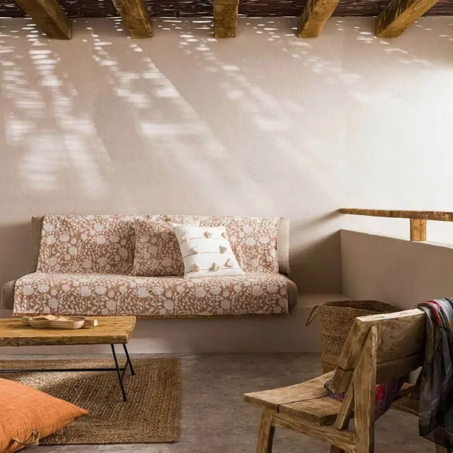 Ριχτάρι Πολυθρόνας 180X180 GOFIS HOME ROSEFIELD Καφέ 201/13 2