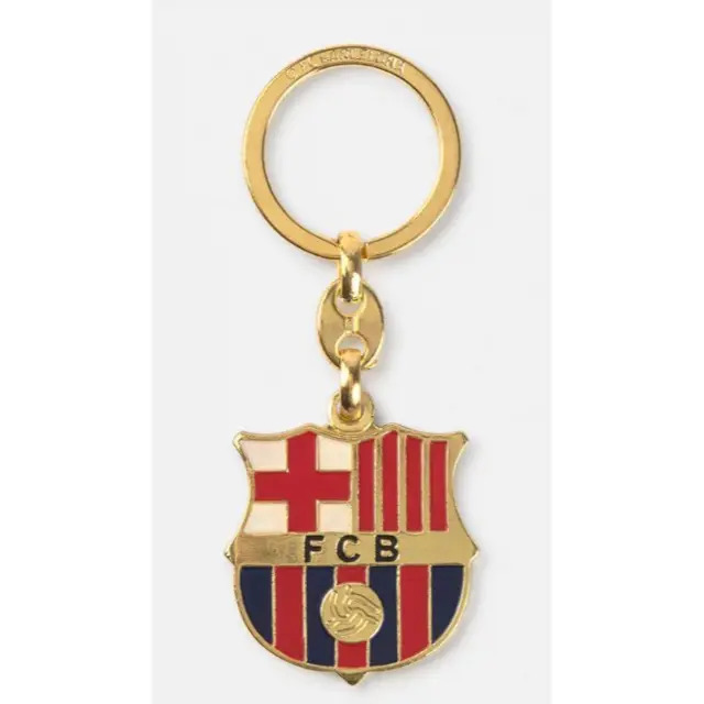 Μπρελόκ FC Barcelona Clauer + Pin Crest Metal-45B7012