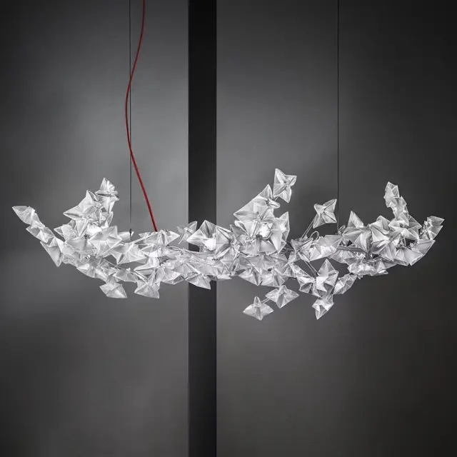 Hanami Suspension L Prisma κρεμαστό φωτιστικό οροφής LED Διάφανο 2