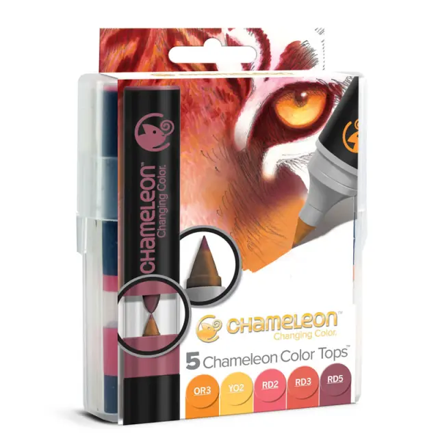 Σετ Chameleon Color Tops - Θερμοί Χρωματισμοί - 5τεμ