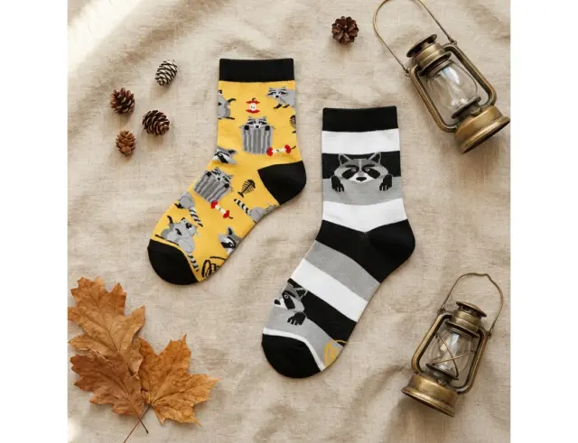 Κάλτσες Raccoon Bandit Many Mornings με μέγεθος 23-26 - ΠαιδικέςRaccoon Bandit Kids 23-26