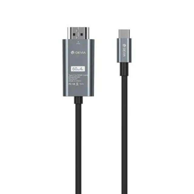 Καλώδιο HDMI σε USB C Devia EC084 (Updated) 2m Storm Μαύρο N67018