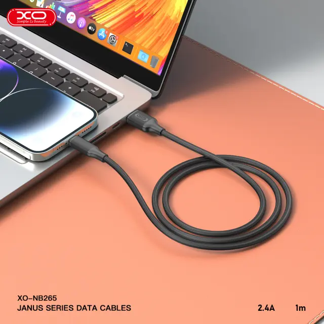 XO NB265 Μινιμαλιστικό Καλώδιο Micro Μαύρο 16.005.0321 2