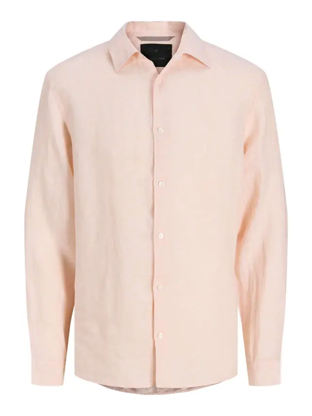 JPRBLALAWRENCE LINEN LS SHIRT SN Impatiens Pink