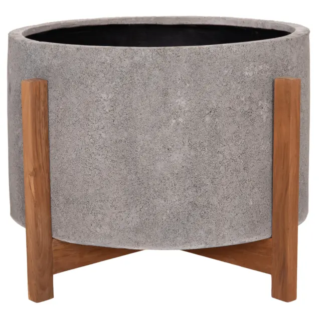 ΓΛΑΣΤΡΑ ΕΣΩΤ.ΧΩΡΟΥ FB94682.03L FIBER CEMENT ΓΚΡΙ-TEAK ΒΑΣΗ Φ50x35Υεκ 3