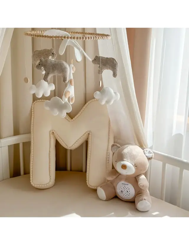 Woopie Baby Λούτρινο Αρκουδάκι Ύπνου με Προβολέα & 10 Νανουρίσματα 2