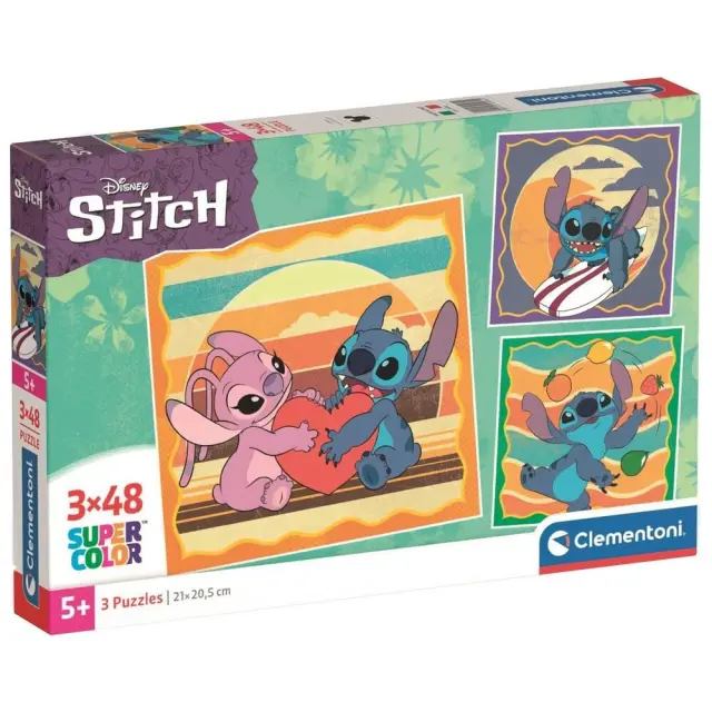 Clementoni® Disney Stitch Puzzle (3x48pcs)