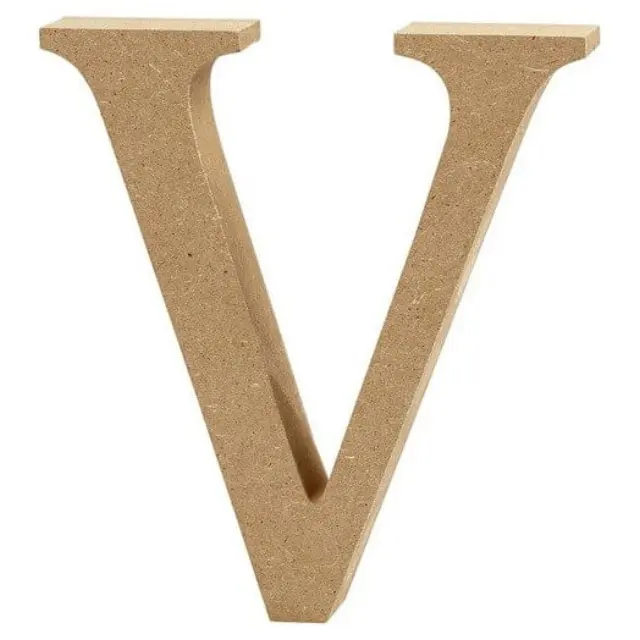 Γράμμα βάσης Mdf 13cm, πάχος 2cm - V