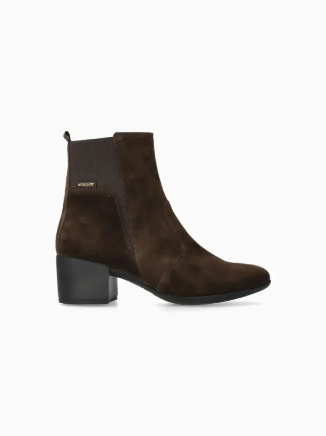 Mephisto Μποτάκια με Τακούνι Γυναικείο δέρμα Nubuck Καφέ MEP/ZELIA D/BROWN - 39 3