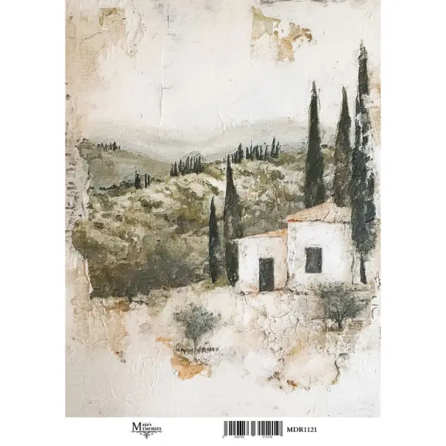 Ριζόχαρτο Maja's Memories, 30x42cm, Αγρόκτημα με ελαιώνα, MDR1121