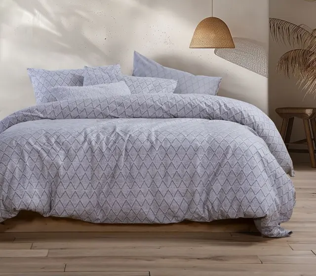 Nef-Nef Homeware Σεντόνια Torredo Φανέλα Σετ Mono 160x260 Grey