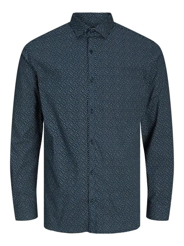 JPRBLABLACKPOOL STRETCH SHIRT LS SS23 SN Perfect Navy