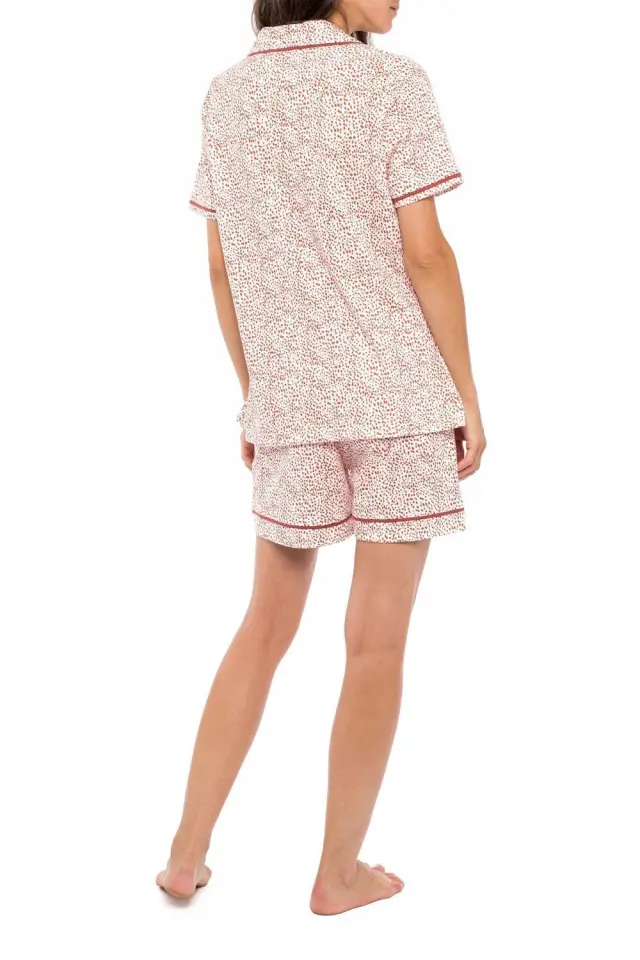 S1163 - Type - PYJAMAS SHORTS RED BERRY - S 2