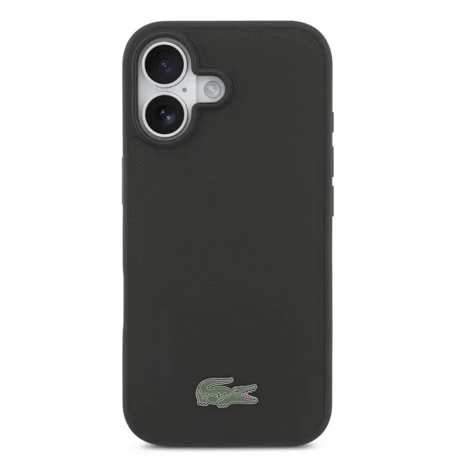 Lacoste Iconic Petit Pique MagSafe Case + Wallet for iPhone 17 Black 2