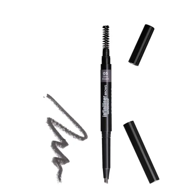 Mon Reve Infiniliner Gel Waterproof Brow Pencil 0.3ml | Απόχρωση 05 Grey Brown