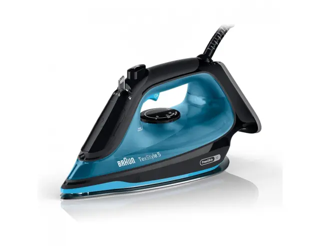 Σίδερο ατμού Braun TexStyle 5 SI5256BL με ισχύ 2600W και χωρητικότητα νερού 300ml - ΜπλεSI5256BL