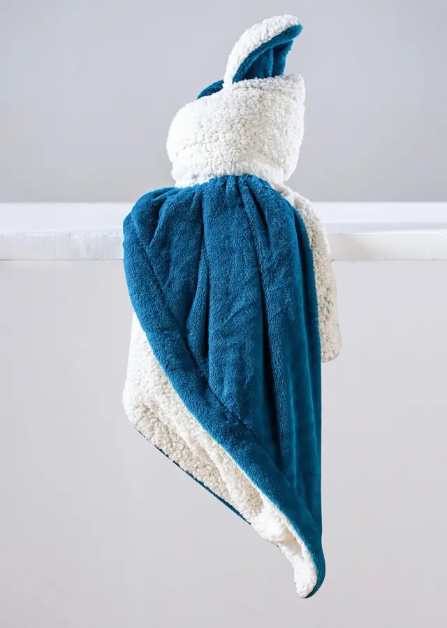 Κουβέρτα Αγκαλιάς 75X90 Fleece 2 Όψεων Anna Riska Heaven 3-Lake Blue