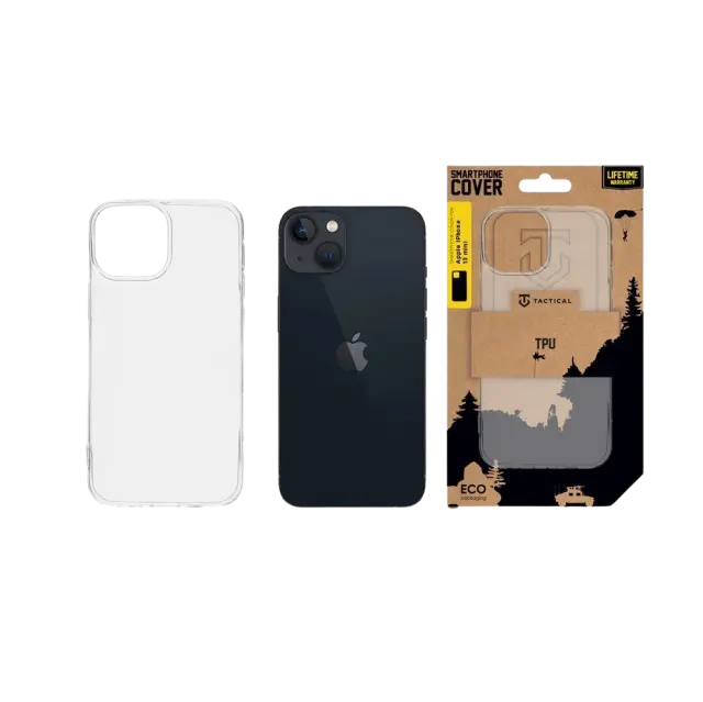Tactical TPU Cover for Apple iPhone 13 mini Transparent 3