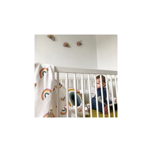 Mama Designs Πάνες αγκαλιάς από οργανικό βαμβάκι - Σετ 3 τεμ. 60cm x 60cm Rainbow MSRNB01 2